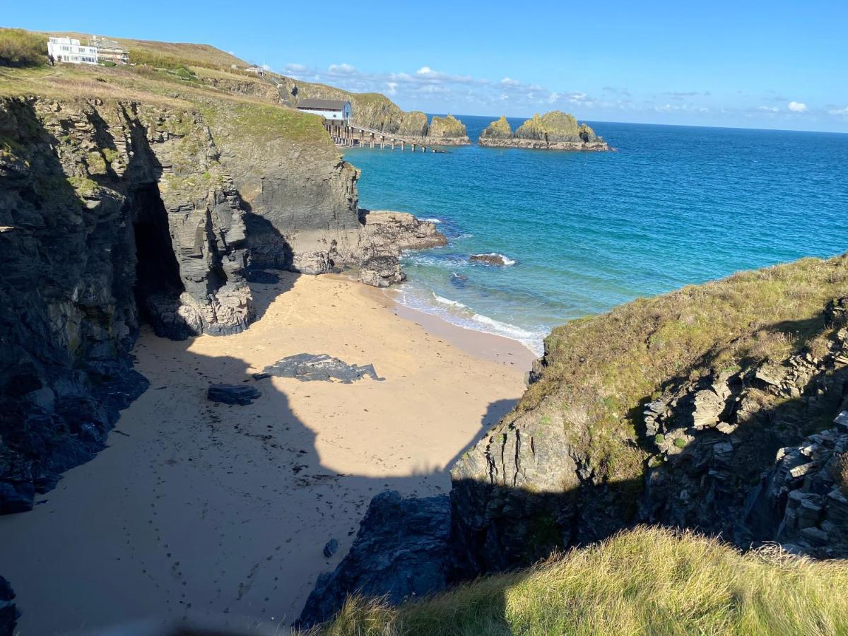 בוסקאסל Polrunny Farm Blackberry Cottage - Cornwall Bliss In Sight Of The Sea מראה חיצוני תמונה