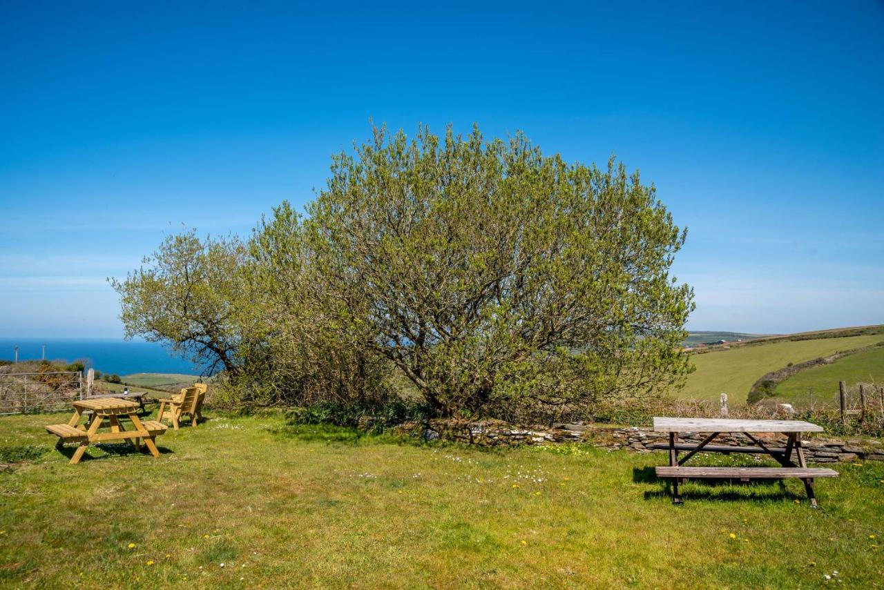 בוסקאסל Polrunny Farm Blackberry Cottage - Cornwall Bliss In Sight Of The Sea מראה חיצוני תמונה