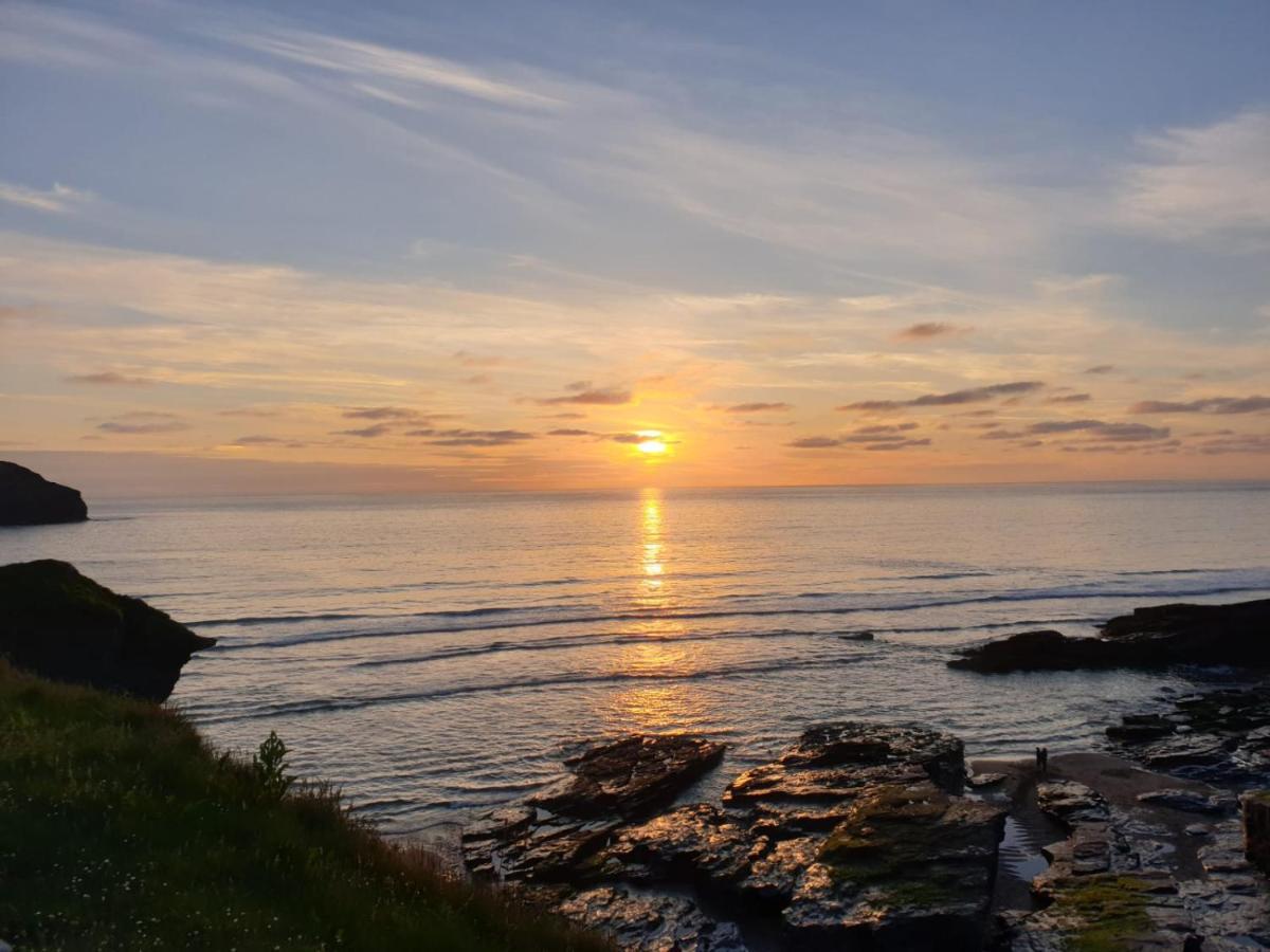 בוסקאסל Polrunny Farm Blackberry Cottage - Cornwall Bliss In Sight Of The Sea מראה חיצוני תמונה