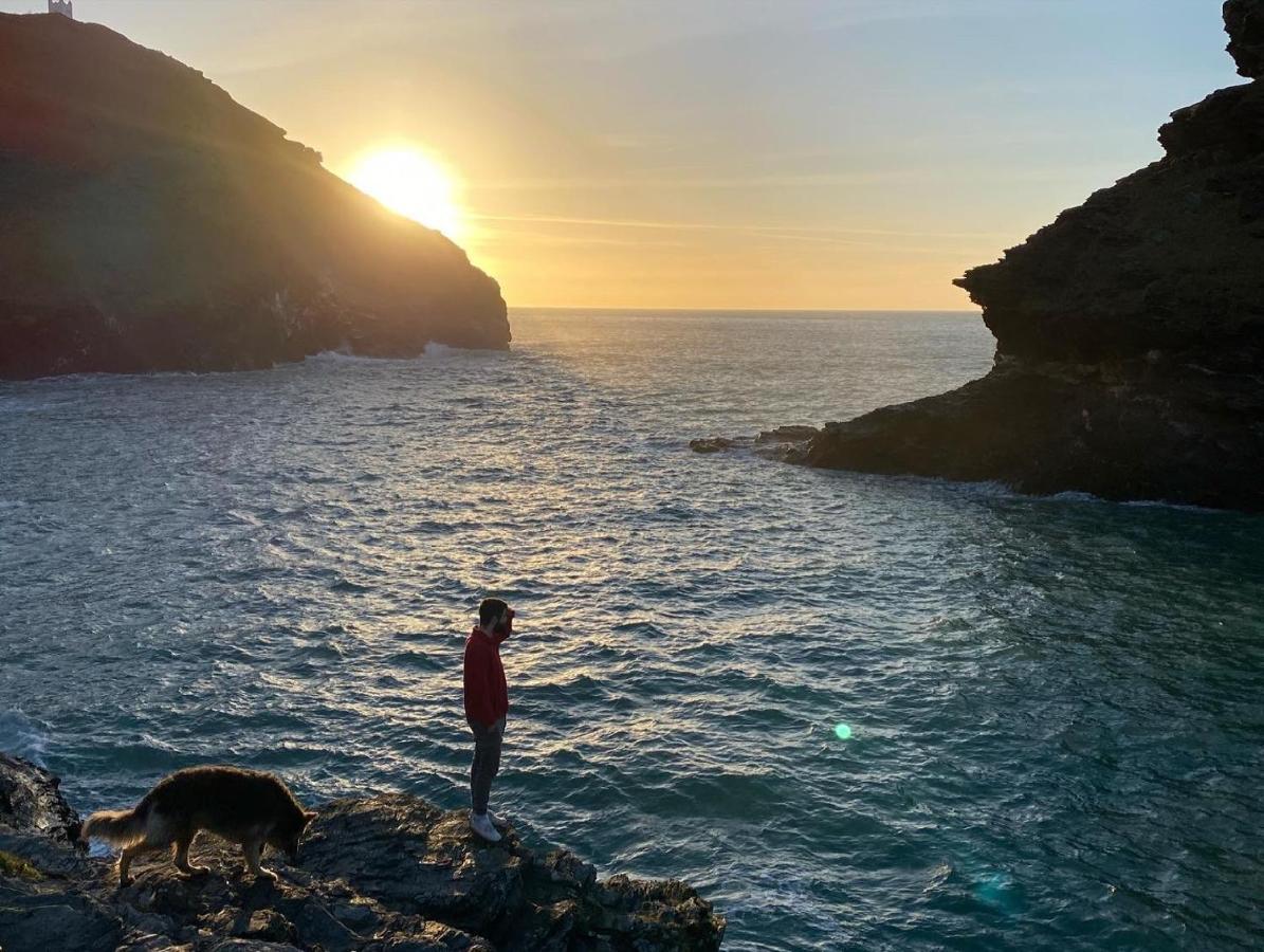בוסקאסל Polrunny Farm Blackberry Cottage - Cornwall Bliss In Sight Of The Sea מראה חיצוני תמונה