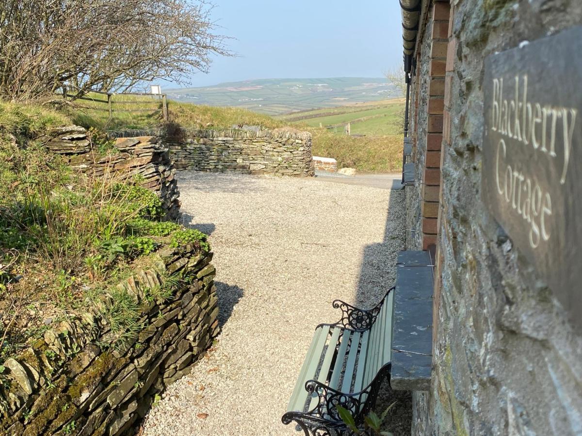 בוסקאסל Polrunny Farm Blackberry Cottage - Cornwall Bliss In Sight Of The Sea מראה חיצוני תמונה