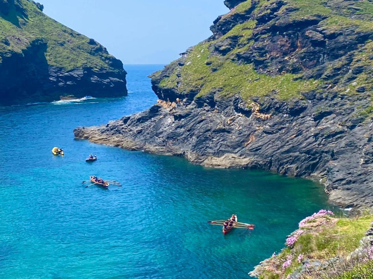 בוסקאסל Polrunny Farm Blackberry Cottage - Cornwall Bliss In Sight Of The Sea מראה חיצוני תמונה