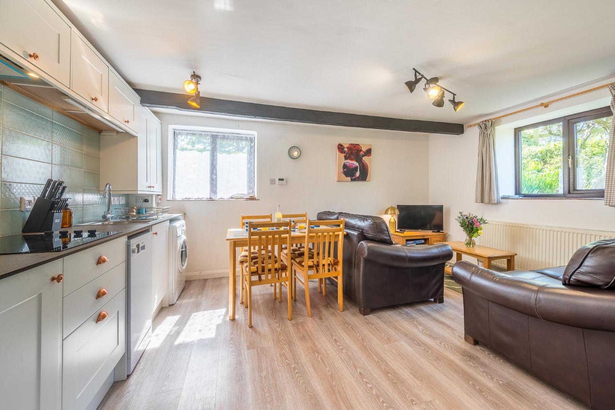 בוסקאסל Polrunny Farm Blackberry Cottage - Cornwall Bliss In Sight Of The Sea מראה חיצוני תמונה